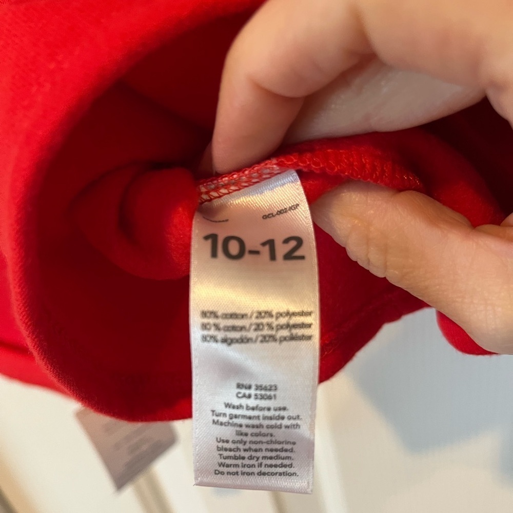 Carters size 10/12 Holiday Sweatshirt, NWT - Picture 8 of 8